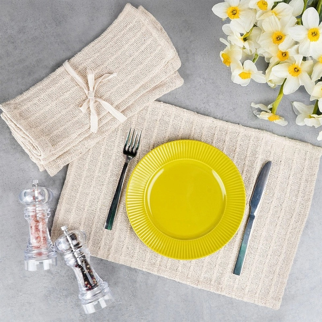 Підкладки на стіл Home & Styling Collection бавовняні 30 x 45 см 4 шт (8720573715904) - зображення 6