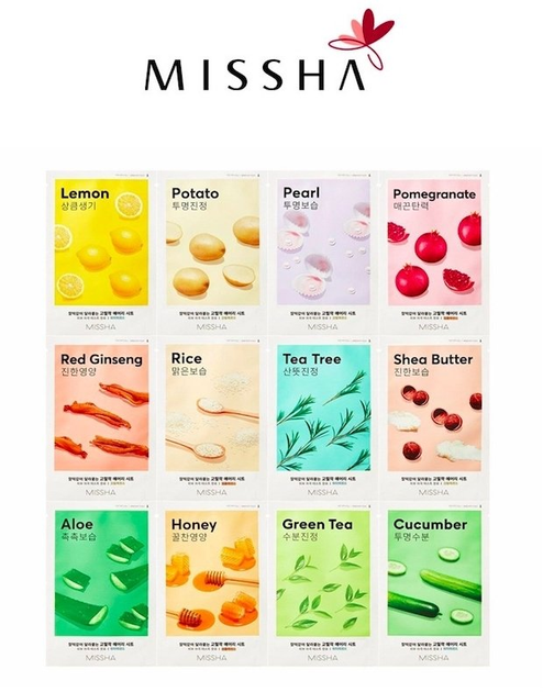 Maska do twarzy  Missha Airy Fit Sheet Rice w płacie 19 g (8809581454804) - obraz 3