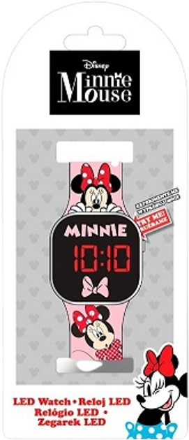 Zegarek LED Kids Euroswan Minnie z kalendarzem MN4369 (8435507875363) - obraz 1