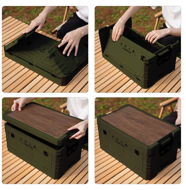 Składana skrzynia kempingowa Nils Camp NCB4002 32 l Zielona (5908261685132) - obraz 5