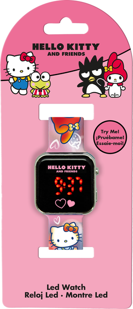 Zegarek LED Kids Euroswan Hello Kitty z kalendarzem (HK50151) - obraz 1