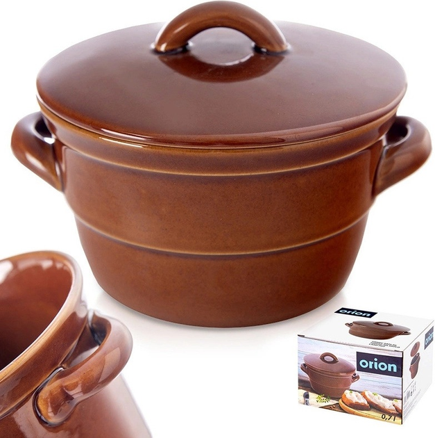 Pojemnik do kiszenia Orion ceramiczny z pokrywką 650 ml (8592381199999) - obraz 7