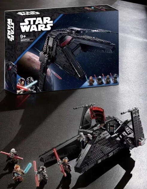 Конструктор STAR WARS Инквизиторский истребитель - 969 деталей, звездолет из Звездных войн с минифигурками, боевой корабль - изображение 4