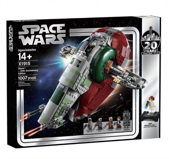 Конструктор STAR WARS Slave I (Раб I) — 1007 деталей, космический корабль Бобы Фетта, большой набор для детей 14+ - изображение 4