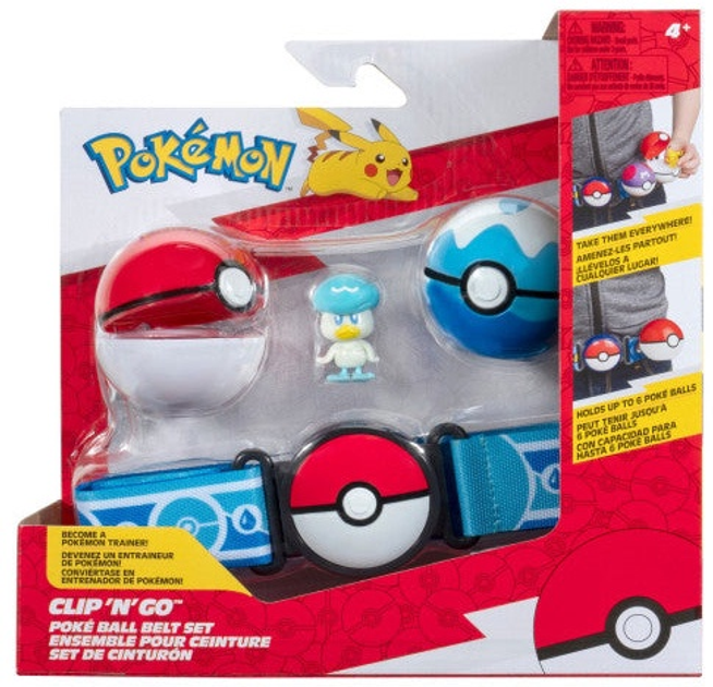 Zestaw zabawek Wicked Cool Pokemon Clip N Go Belt (191726709879) - obraz 1