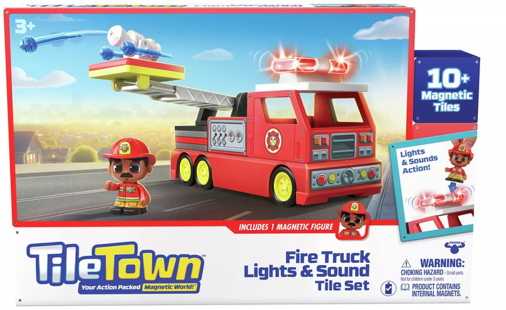 Zestaw zabawek Tile Town Fire Truck 90314 (630996820810) - obraz 1