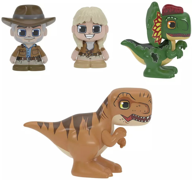 Zestaw zabawek Tile Town Jurassic World Dino Escape Magnetic Tiles (90307) - obraz 7
