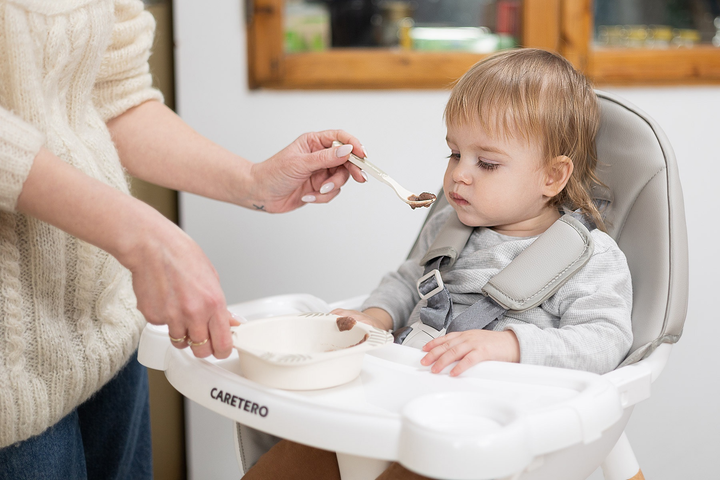 Стільчик для годування Caretero Tuva Сірий (5903076306685) - зображення 12