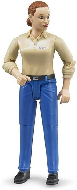 Фігурка Bruder Жінка в синіх джинсах і черевиках 11 см 426203 (4001702604080) - зображення 1