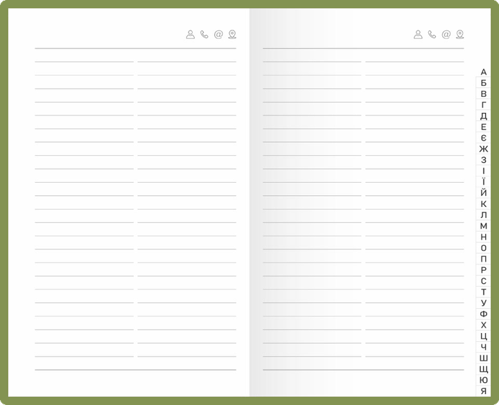 Алфавитная книжка (А6, 64 листа, линия, гибкая обложка, салатовая) Полиграфист 212-P-1241 - Фото 3 Алфавитная книжка (А6, 64 листа, линия, гибкая обложка, салатовая) Полиграфист 212-P-1241 - изображение 3