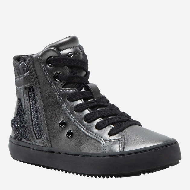 Sneakersy młodzieżowe dziewczęce wysokie Geox J Kalispera G.A J044GA-000NF-C9002 35 Ciemnoszare - obraz 2