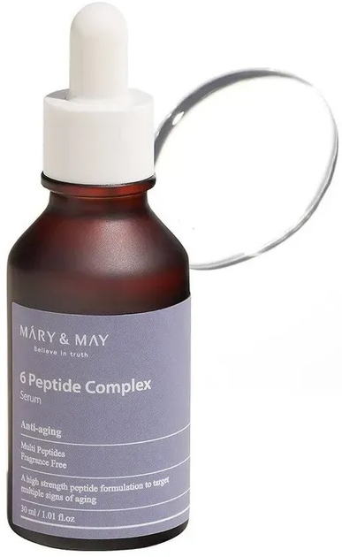 Сироватка для обличчя Mary&May 6 Peptide Сomplex від зморшок 30 мл (8809670680824) - зображення 2