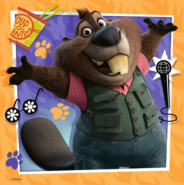 Puzzle Ravensburger Disney Zwierzogród 2 3 x 49 elementów 12004137 (4005555041375) - obraz 4