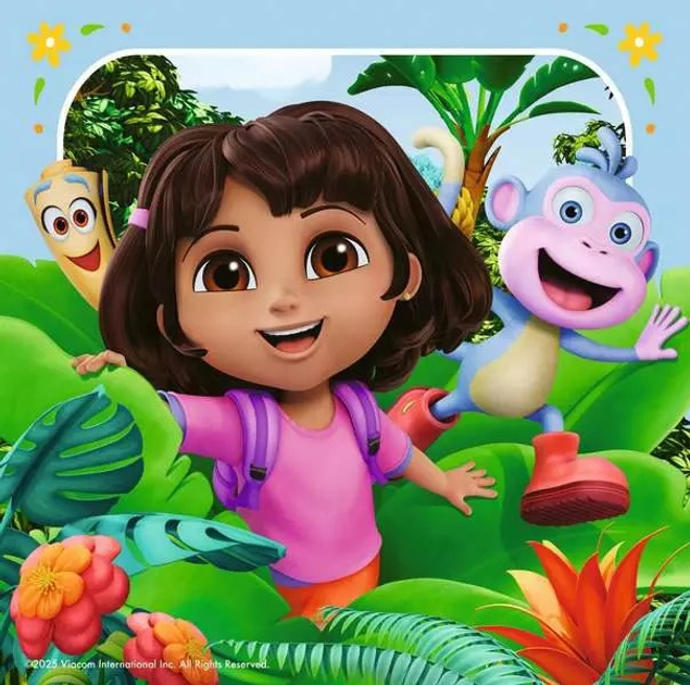 Пазл Ravensburger Nickelodeon Dora 3 x 49 елементів 12004197 (4005555041979) - зображення 4