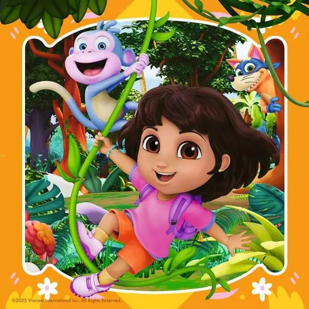 Пазл Ravensburger Nickelodeon Dora 3 x 49 елементів 12004197 (4005555041979) - зображення 5