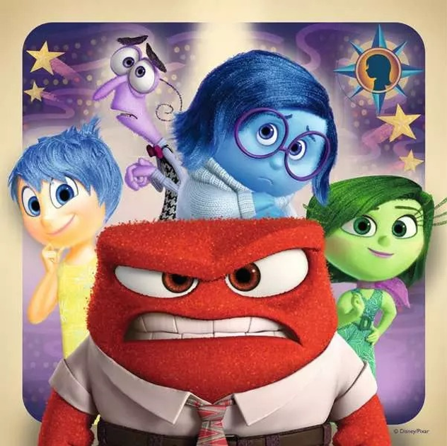 Пазл Ravensburger Disney Pixar У голові не вміщається 3 x 49 елементів 9370 (4005556093700) - зображення 3