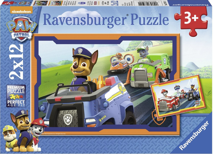 Пазл Ravensburger Psy Patrol Місія 2 x 12 елементів 7591 (4005556075911) - зображення 1