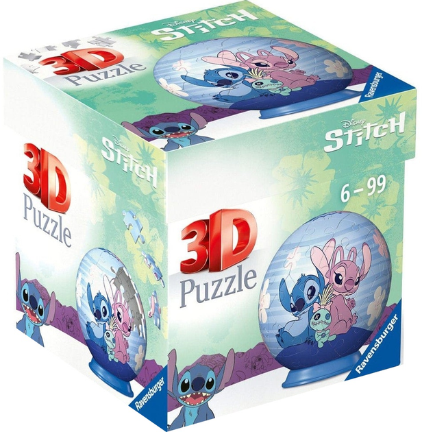Пазл 3D Ravensburger Disney Стіч і Андрія 55 елементів 11599 (4005556115990) - зображення 1
