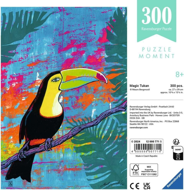 Пазл Ravensburger Moment Tukan 300 елементів 12000771 (4005555007715) - зображення 2