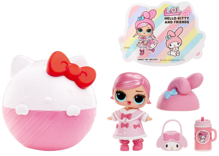 Zabawka-niespodzianka L.O.L. Surprise Loves Hello Kitty (035051523840) - obraz 4