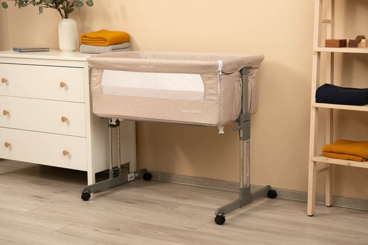 Ліжечко приставне Caretero Sleep2gether Бежеве (5902021529346) - зображення 11