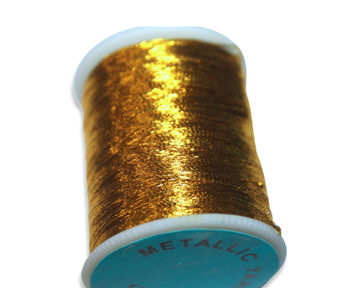 Люрекс FROM FACTORY LUZ золотий 1шт/≈100м/≈0.1мм - зображення 3