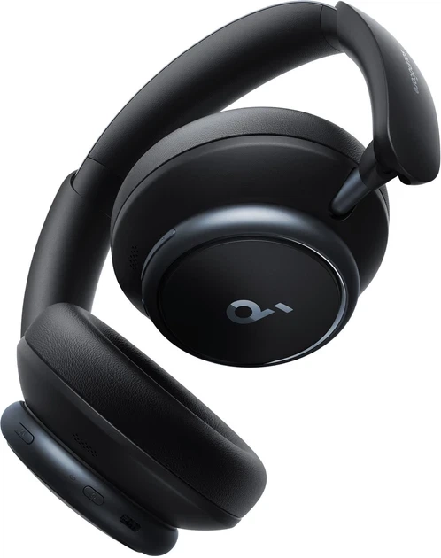 Бездротові навушники Anker SoundCore Space Q45, Black, ANC, Hi-Res Wireless, 50H, Multipoint - Фото 2 Бездротові навушники Anker SoundCore Space Q45, Black, ANC, Hi-Res Wireless, 50H, Multipoint - зображення 2