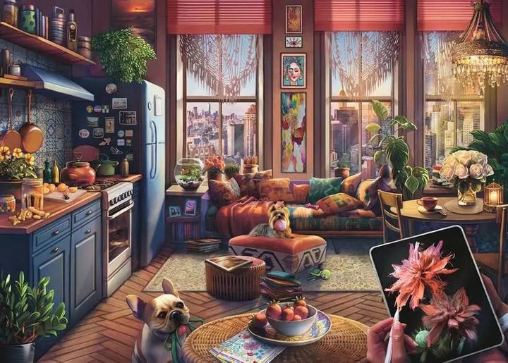 Пазл Ravensburger Студія Boho 500 елементів 12001025 (4005555010258) - зображення 2