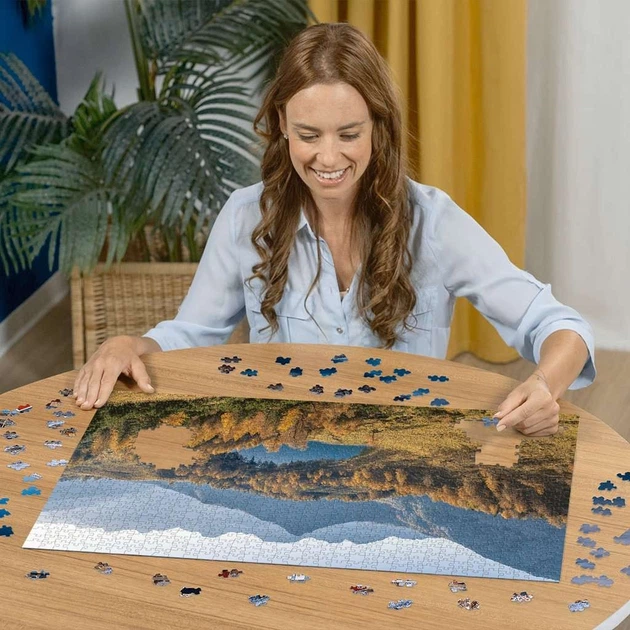 Puzzle Ravensburger Jezioro Bordgalia, Włochy 1000 elementów 12000540 (4005555005407) - obraz 3