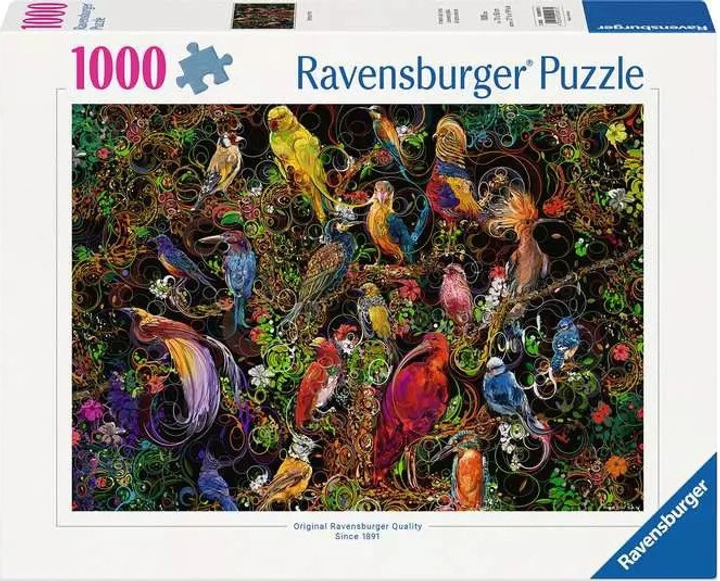 Puzzle Ravensburger Sztuka ptaków 1000 elementów 12000557 (4005555005575) - obraz 1