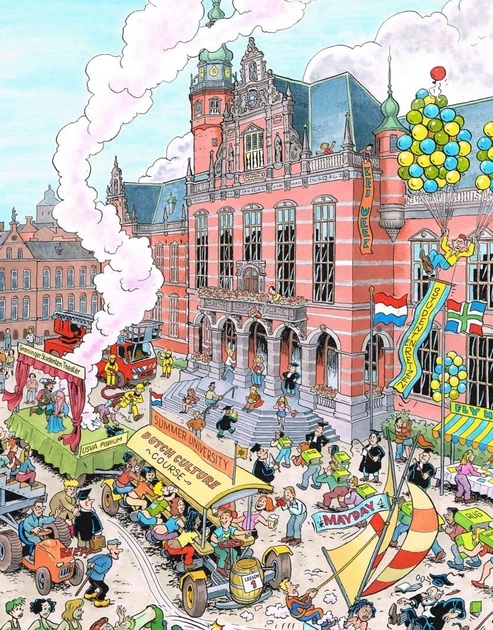 Puzzle Ravensburger Fleroux Groningen 1000 elementów 12000106 (4005555001065) - obraz 2