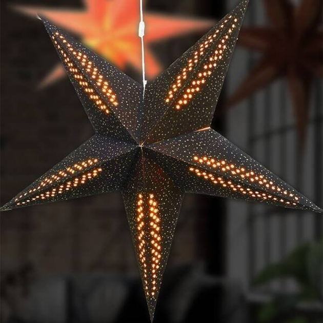Dekoracja Home & Styling Collection gwiazda świecąca z papieru 75 cm (8720573410151) - obraz 2