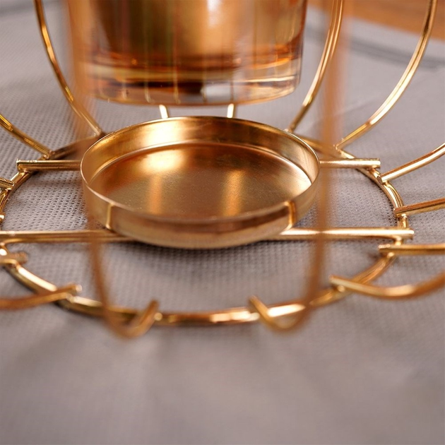 Lampion Home Styling Collection na świeczkę metalowy złoty 21.5 cm (8719987975622) - obraz 7