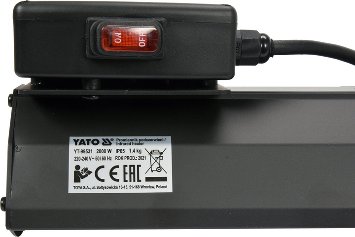 Promiennik podczerwieni YATO 2000 W (YT-99531) - obraz 4