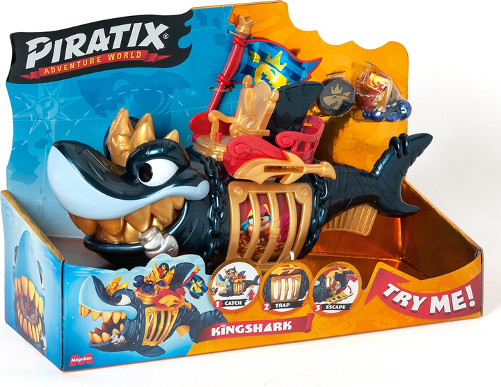 Ігровий набір Magic Box Piratix S Королівська Чорна Акула PPXSP112IN11 (8431618036747) - зображення 7