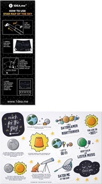 Mapa zdrapka gwiaździstego nieba 1DEA.me Star Map of the Sky SMS (4820191130333) - obraz 5