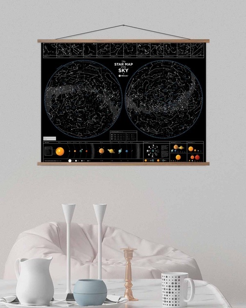 Mapa zdrapka gwiaździstego nieba 1DEA.me Star Map of the Sky SMS (4820191130333) - obraz 8