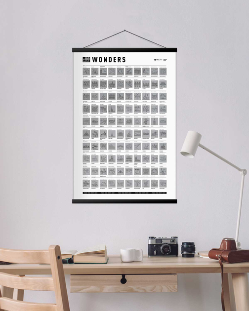 Plakat-zdrapka 1DEA.me #100 BucketList Wonders 100W (4820191130876) - obraz 13