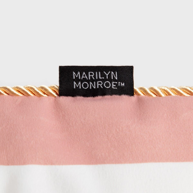 Poszewka Homla Monroe Carnival welurowa z nadrukiem w pasy Różowo-biała 45 x 45 cm (5906496723308) - obraz 5