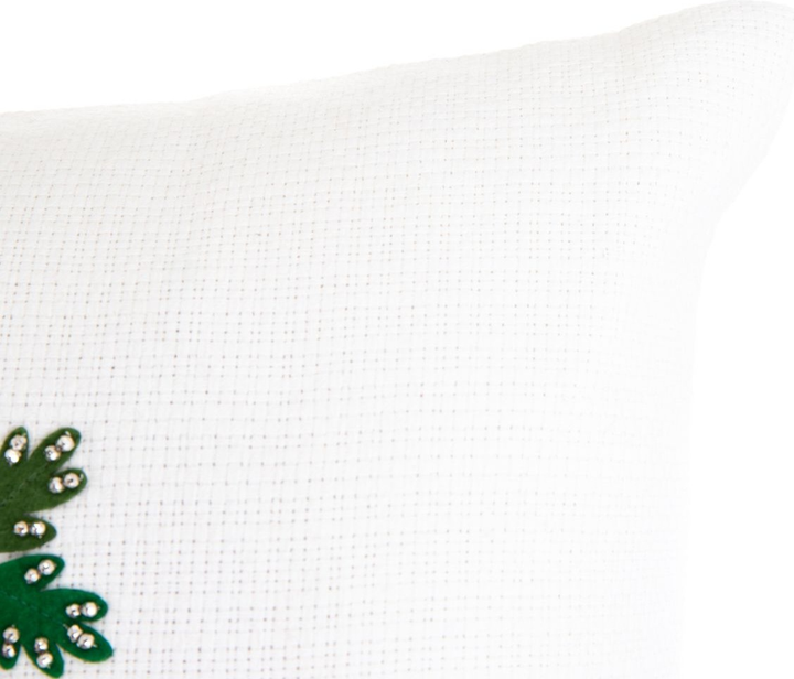 Poszewka Homla Merry z wyszywanym napisem Beżowa 45 x 45 cm (5904183862767) - obraz 3