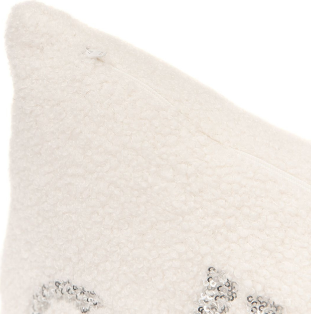 Poszewka Homla Winter Glam Niko z reniferem w cekiny Biała 45 x 45 cm (5904183831244) - obraz 4