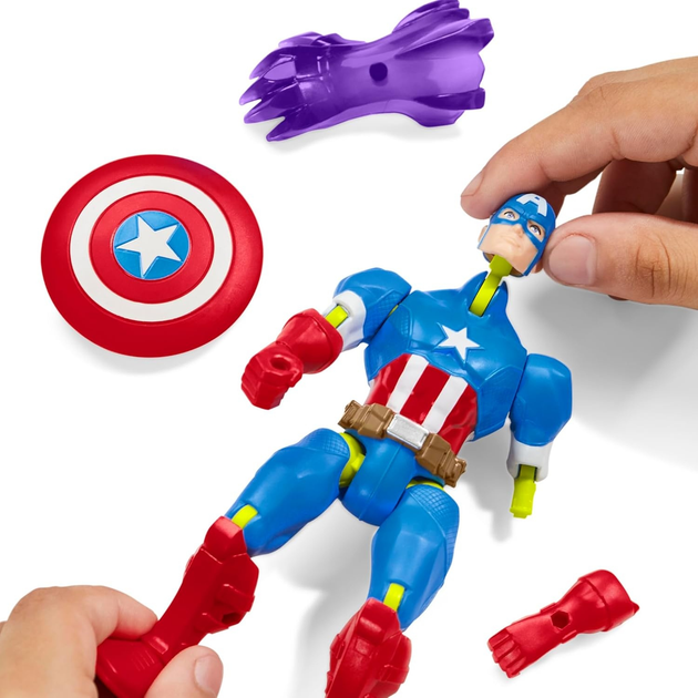 Фігурка Hasbro Marvel Avengers Mixmashers Captain America 12 см F9267 (5010996247759) - зображення 5