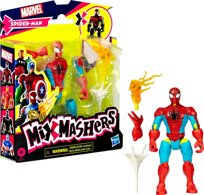 Фігурка Hasbro Marvel Mixmashers Spiderman 12 см F9213 (5010996248930) - зображення 2