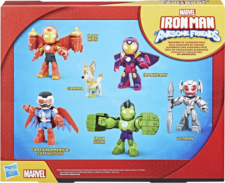 Набір фігурок Hasbro Marvel Iron Man And His Awesome Friends Armored Up Avengers 6 шт G1255 (5010996313355) - зображення 2