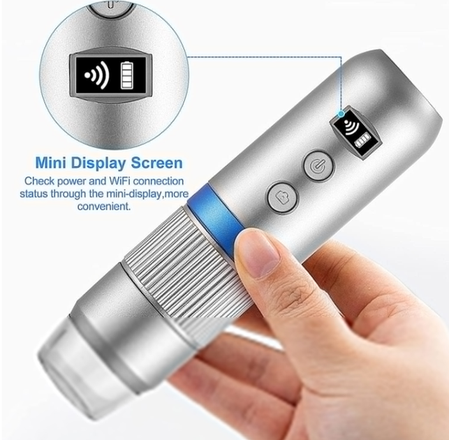 Микроскоп Wi-Fi цифровой электронный 1000Х FullHD для телефона, смартфона, планшета RB1000-U - изображение 2
