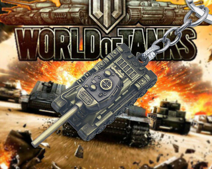 Брелок металевий для ключів "Танк Т-34-85" Світ Танків World of Tanks Чорний WE43Q - зображення 2