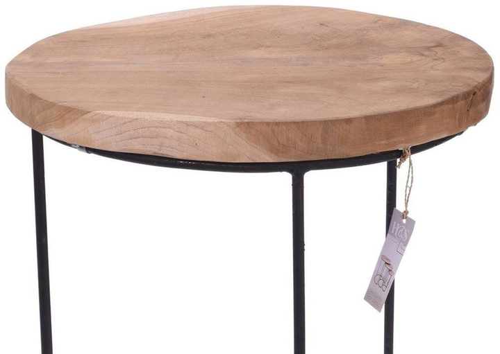 Zestaw stolików do kawy Home Styling Collection metalowe okrągłe 3 szt (8719202392524) - obraz 3