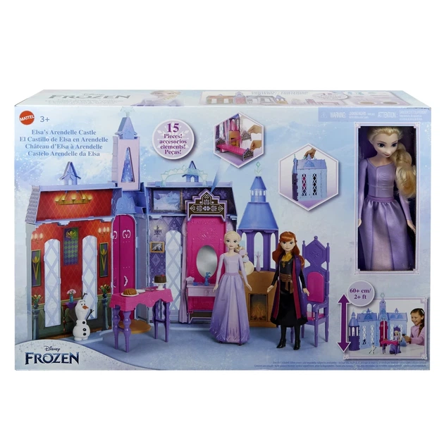 Игровой набор Disney Frozen Elsa Arendelle Castle переносной замок с куклой Эльзой с Холодное сердце HLW61 - изображение 7