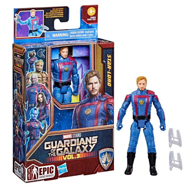 Фигурка Star-Lord Marvel Studios Guardians of the Galaxy Vol.3 Звездный Лорд с аксессуарами Стражи Галактики 10см, F6664 - изображение 2