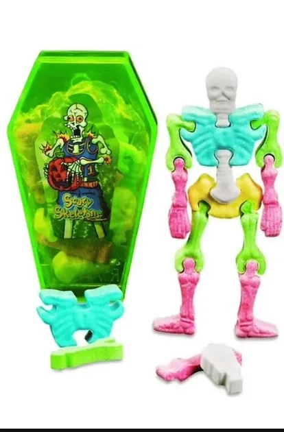Конфеты скелет в гробу Fun Express Halloween Candy Interlocking Bone Candy - Фото 2 Конфеты скелет в гробу Fun Express Halloween Candy Interlocking Bone Candy - изображение 2